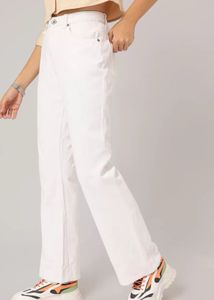 Roadster White Bootcut Jeans