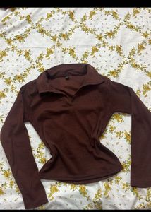 y2k brown top