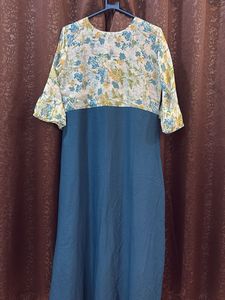 Floral Print Flared Sleeve maxi dress