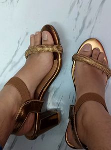Sandles Size 7 For Women Copper Colour