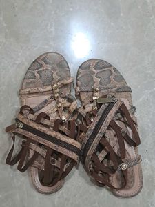 Snake Print Odyssey Gladiator Sandals