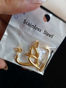 Chic Heart Hoop Earrings