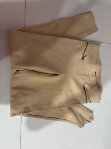 Beige Casual Pants