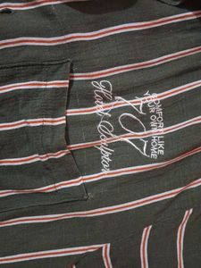 Striped Button-Up Shirt