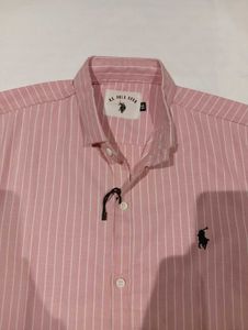 Pink Striped Button-Down Shirt