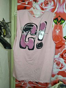 Cute Pink Graphic Tank Top