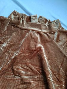 Velvet Mock Neck Top