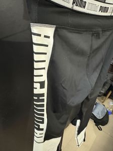 Puma sports Black &amp; White Leggings