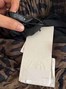 Zara limited edition Sheer Animal Print Pants