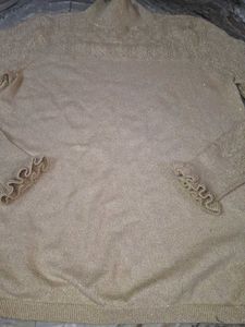 golden woolen top