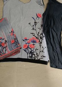 Floral Print Kurti Set