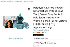 Paradyes Instant Root Tint Powder