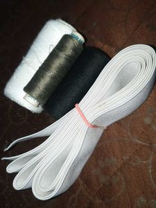 Sewing Supplies: Elastic Band &amp; Threads