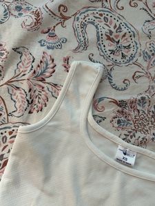 White Crop Tank Top