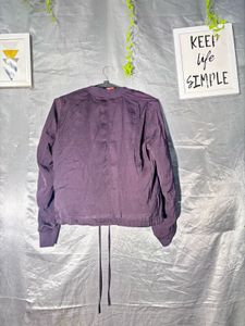 H&amp;M Purple Bomber Jacket