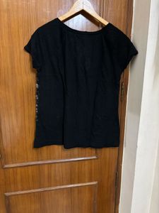 Sparkly Sequin Black Top