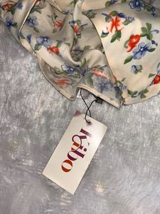 floral printed alladin sleeves cute top