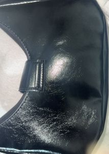 Black Small Half Moon Shoulder Bag
