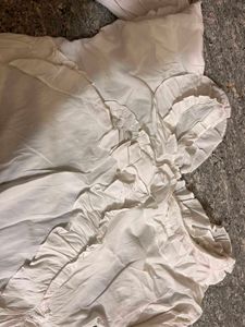 White Ruffled Long Sleeve Top