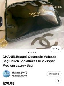 Chanel Cosmetic Makeup Pouch