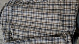 Burnt Umber Men Classic Checked Casual Shir