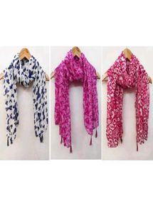 3 Beautiful Printed Scarves