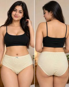 M&S Cream High-Waist Briefs – UK 18