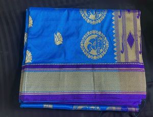 (NEW) Royal Blue Paithani Saree