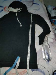 Stylish Black Hoodie Tunic for Women