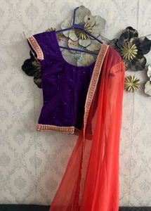 Beautiful Purple Velvet Blouse