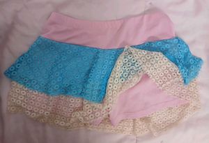 Boho Layered Mini Skirt
