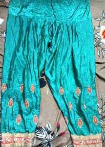 Embroidered Teal Kurta