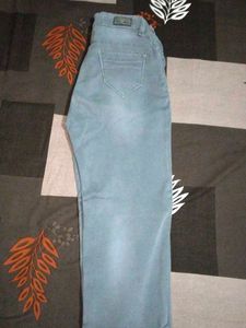 Grey Denim Pants