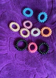Hair Coil Ties - Pack of 9