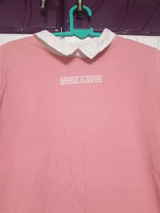 Cute Pink "Simple Is Good" Top