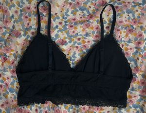 Women Black Mesh Bralette