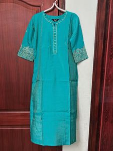 New Teal Kurta Set with Dupatta