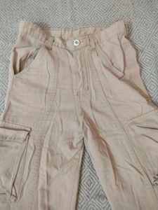 Beige Cargo Pants