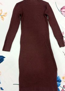 Chic Ribbed Knit Dress