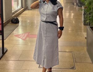 Striped Shirt Dress
