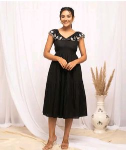 Elegant Black Sundress