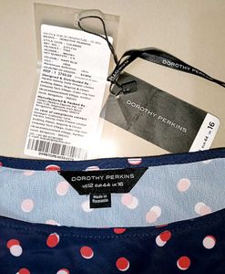 Women Navy Blue Polka Dot Top| Daily Wear Top