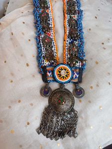 Real afghan long Vintage Tribal Necklace