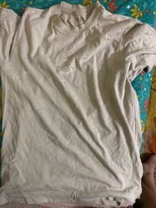 Classic Beige Graphic T-Shirt