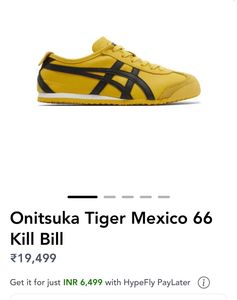 Onitsuka Tiger Mexico 66 Kill Bill ORIGINAL