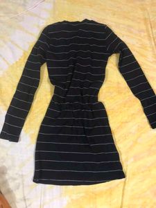 Striped Long Sleeve Casual Dress