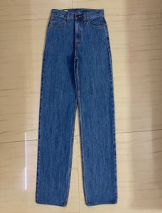 Vintage Wide Leg Blue Denim Jeans