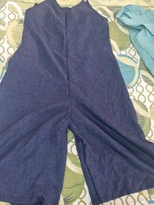 Dark Blue Spaghetti Strap Dress