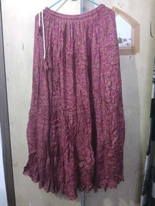 Bohemian Paisley Print Maxi Skirt