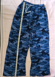 Stylish Blue Army Print Nightwear